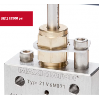 Maximator 閥門(mén) 22500psi，閥體有六種不同的設(shè)計(jì)，并可配備調(diào)節(jié)桿