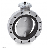 德國Warex Valve 蝶閥DKZ 103系列，用于溫度超過 200°C 的熱氣體