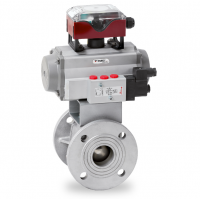 Warex Valve 球閥 DBV 400，法蘭連接，專門用于粉末和散裝處理